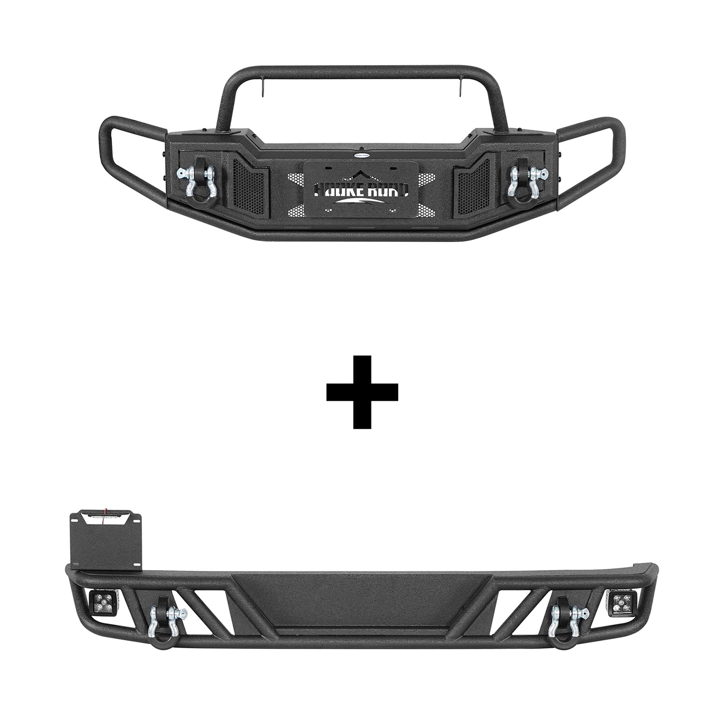 Tubular Front & Rear Bumper For 2007-2018 Jeep Wrangler JK - Landshaker4x4