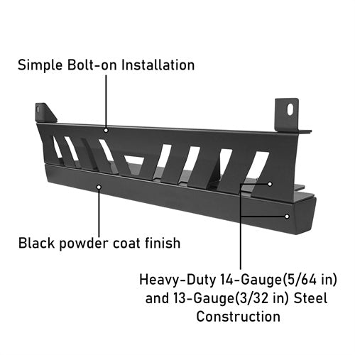 Front Skid Plate For 2007-2018 Jeep Wrangler JK - LandShaker4x4