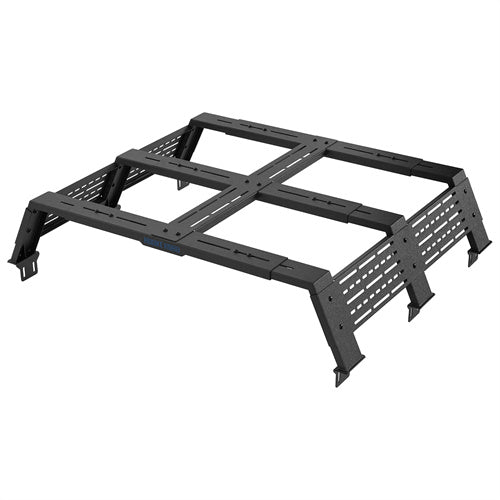 12.2" High Overland Bed Rack For 2020-2025 Jeep Gladiator JT / 2005-2023 Toyota Tacoma(5' Bed) / 2019-2025 Ford Ranger - Landshaker4x4