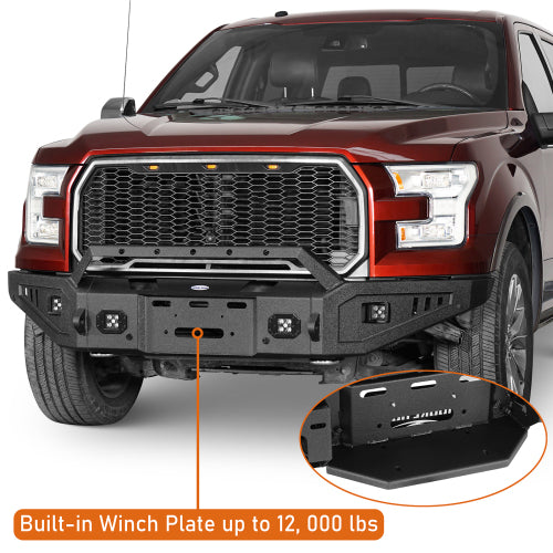 LandShaker Full-Width Front Bumper for 2015-2017 Ford F-150, Excluding Raptor lsg8280 10