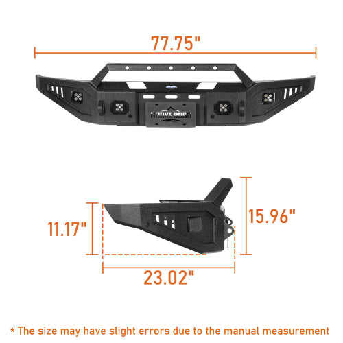 LandShaker Full-Width Front Bumper for 2015-2017 Ford F-150, Excluding Raptor lsg8280 5