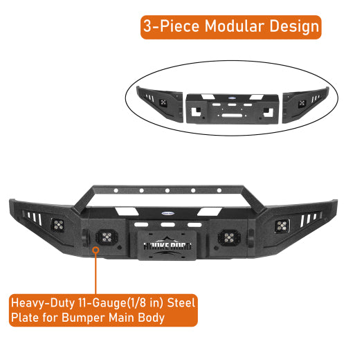 LandShaker Full-Width Front Bumper for 2015-2017 Ford F-150, Excluding Raptor lsg8280 6
