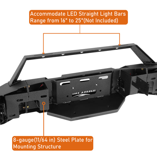 LandShaker Full-Width Front Bumper for 2015-2017 Ford F-150, Excluding Raptor lsg8280 7