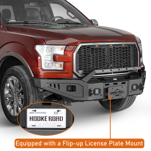 LandShaker Full-Width Front Bumper for 2015-2017 Ford F-150, Excluding Raptor lsg8280 9