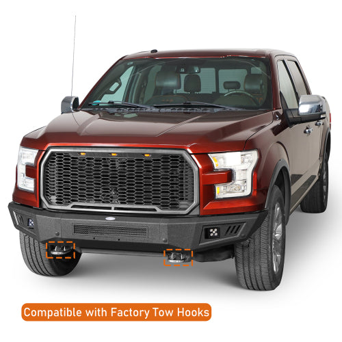 LandShaker Full-Width Front Bumper for 2015-2017 Ford F-150, Excluding Raptor lsg8281 11
