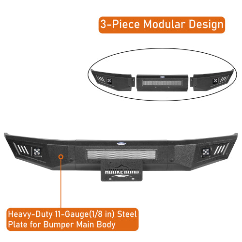 LandShaker Full-Width Front Bumper for 2015-2017 Ford F-150, Excluding Raptor lsg8281 7