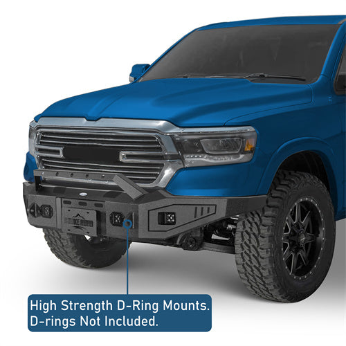 Discovery Ⅰ Full Width Front Bumper For 2019-2024 Ram 1500 (Excluding EcoDiesel, Rebel & TRX, Classic Models) - LandShaker