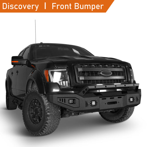 LandShaker Full Width Front Bumper w/ Winch Plate for 2009-2014 Ford F-150, Excluding Raptor lsg8213s 10