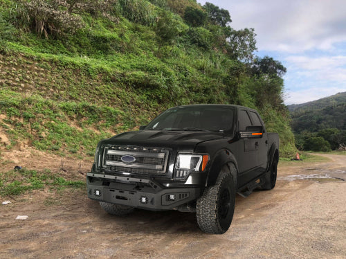 LandShaker Full Width Front Bumper w/ Winch Plate for 2009-2014 Ford F-150, Excluding Raptor lsg8213s 4