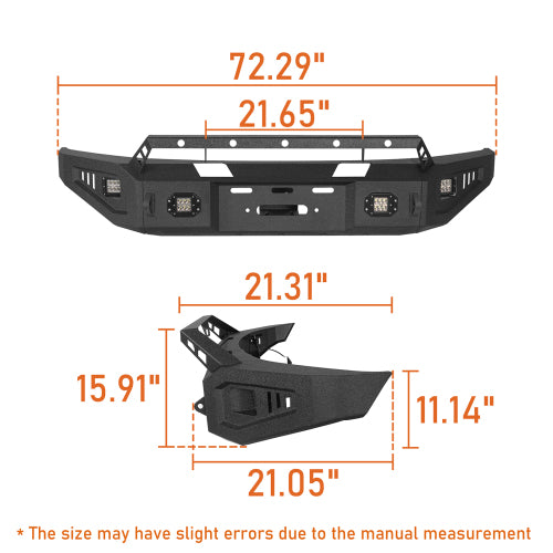 LandShaker Full Width Front Bumper w/ Winch Plate for 2009-2014 Ford F-150, Excluding Raptor lsg8213s 6