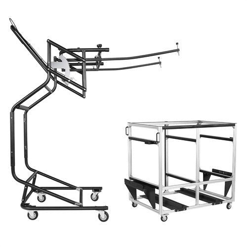 Hard Top Lift Holder Rack & Doors and Hardtops Storage Cart For 1997-2025 Jeep Wrangler TJ JK JL JT & Ford Bronco - LandShaker4x4