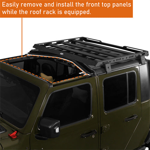 LandShaker Jeep JT Cargo Roof Rack for 2020-2023 Jeep Gladiator JT Hardtop lsg7011s 10
