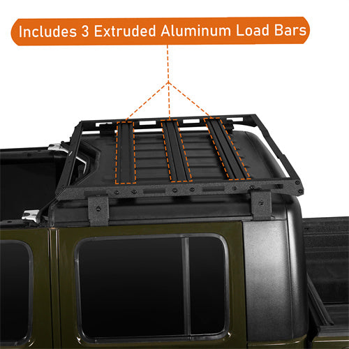 LandShaker Jeep JT Cargo Roof Rack for 2020-2023 Jeep Gladiator JT Hardtop lsg7011s 7
