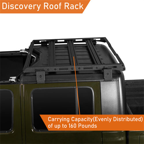 LandShaker Jeep JT Cargo Roof Rack for 2020-2023 Jeep Gladiator JT Hardtop lsg7011s 8