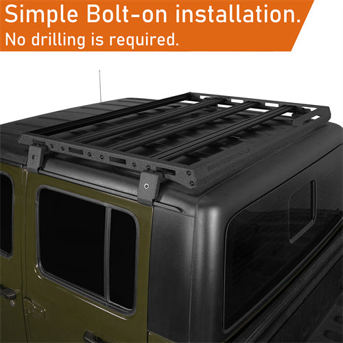 LandShaker Jeep JT Cargo Roof Rack for 2020-2023 Jeep Gladiator JT Hardtop lsg7011s 9