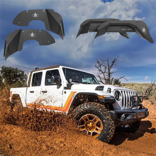 Jeep JT Front & Rear Inner Fender Liners for Jeep Gladiator JT - LandShaker 4x4 ls70127013s 2