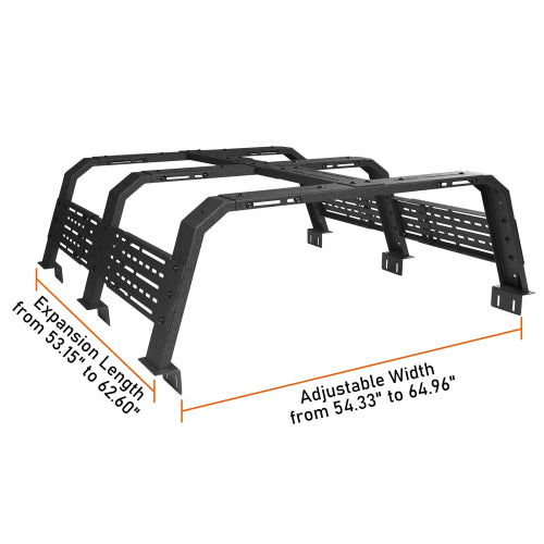 LandShaker18.8" High Overland Bed Rack for Toyota Tacoma & Tundra lsg9905s 7