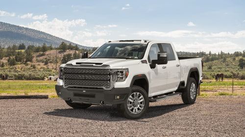 LandShaker Aftermarket Front Bumper w/ LED Spotlights for 2020-2023 GMC Sierra 2500HD lsg9200 3