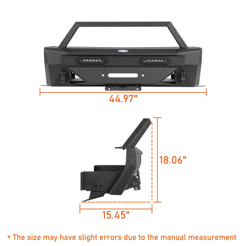 LandShaker Stubby Front Bumper for 2014-2024 Toyota 4Runner, Excluding Limited & Nightshade lsg9809s 8