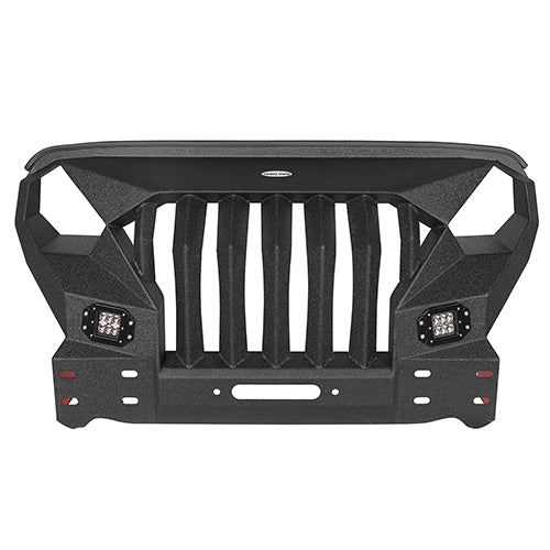 Front Bumper w/Grille Guard & Rear Bumper for 2007-2018 Jeep Wrangler JK - LandShaker 4x4 LSG.2038+2030 17