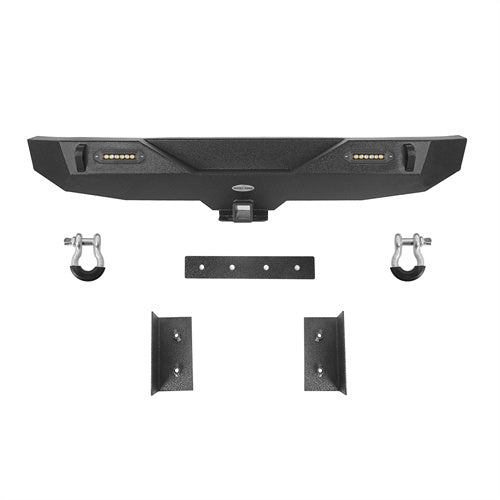 Front Bumper w/Grille Guard & Rear Bumper for 2007-2018 Jeep Wrangler JK - LandShaker 4x4 LSG.2038+2030 23