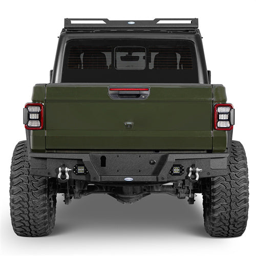Jeep JT Mid Width Front Bumper & Rear Bumper for 2020-2024 Jeep Gladiator - LandShaker 4x4 ls30187003s 12