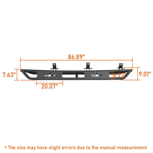 Jeep JT Mid Width Front Bumper / Rear Bumper / Side Steps for 2020-2023 Jeep Gladiator JT - LandShaker 4x4 LSG.3018+.7003+7002 30