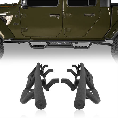 Jeep JT Mid Width Front Bumper / Rear Bumper / Side Steps for 2020-2023 Jeep Gladiator JT  - LandShaker 4x4 LSG.3018+7003+7001 14