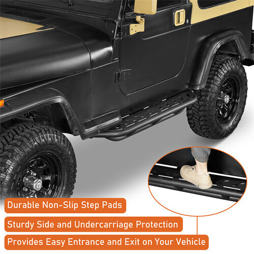 Off-road Nerf Side Step Bars For 1987-1995 Jeep Wrangler YJ - LandShaker-lsg1065-5