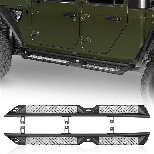 LandShaker Nerf Side Step Bars Running Boards for 2020-2024 Jeep Gladiator JT lsg7017 1