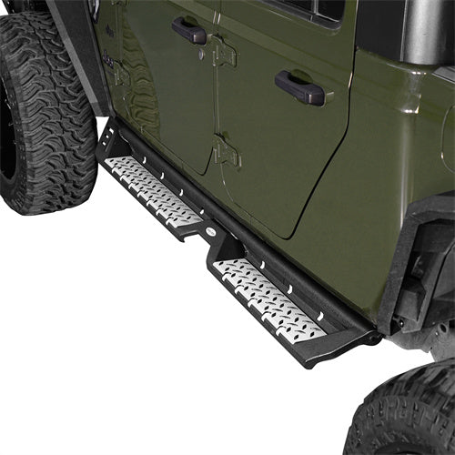 LandShaker Nerf Side Step Bars Running Boards for 2020-2024 Jeep Gladiator JT lsg7017 2