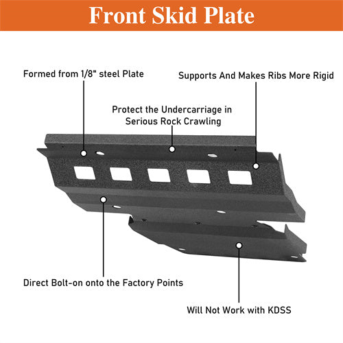 Off-Road Front Skid Plate For 2010-2024 Toyota 4Runner - LandShaker4x4