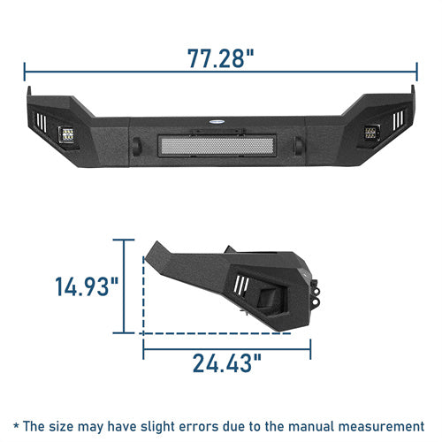 Off-Road Front & Rear Bumper For 2013-2018 Ram 1500 (Excluding Rebel) - LandShaker4x4