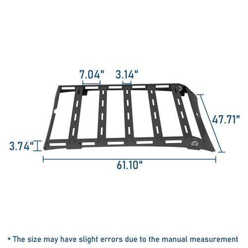 Off-Road Series Series Roof Rack For 2005-2023 Toyota Tacoma Double Cab - LandShaker4x4
