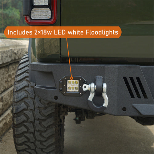LandShaker Offroad Rear Bumper for 2020-2023 Jeep Gladiator JT lsg7010s 11