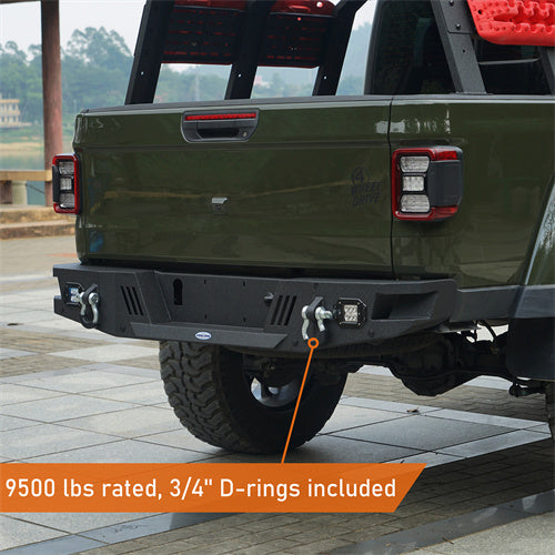 LandShaker Offroad Rear Bumper for 2020-2023 Jeep Gladiator JT lsg7010s 9