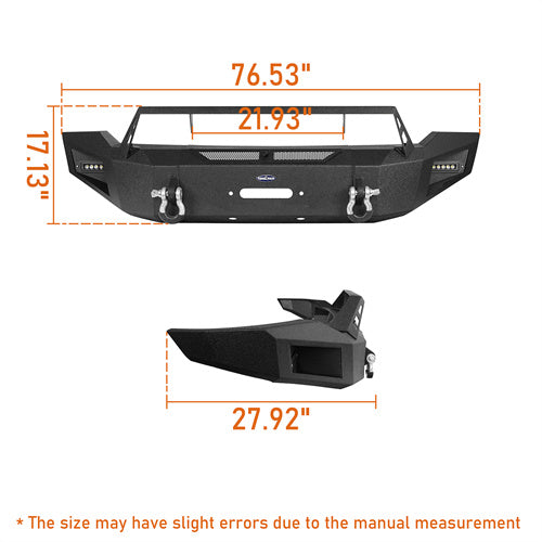 LandShaker Ram 1500 Full Width Front Bumper for 2006-2008 Ram 1500 lsg6502 6