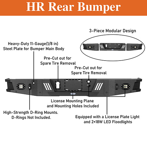 Ford F-150 Rear Bumper for 2006-2014 Ford F-150 - LandShaker 4x4 LSG.8204 14