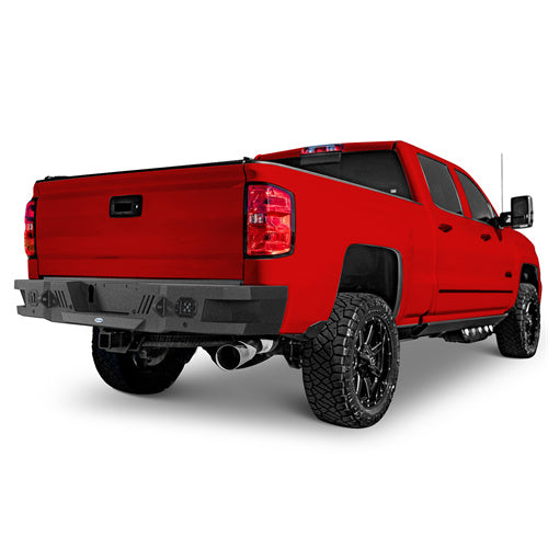 Rear Bumper For 2011-2019 Chevy Silverado 2500HD/3500HD & GMC Sierra 2500HD/3500HD - Landshaker4x4
