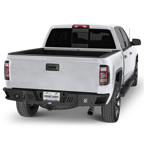 Rear Bumper w/ LED Spotlights For 2007-2018 GMC Sierra 1500 - Landshaker4x4