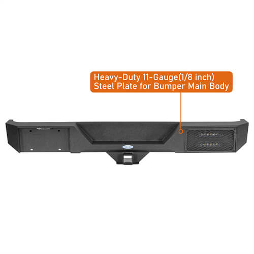 Rear Bumper w/ LED Lights For 1987-2006 Jeep Wrangler YJ & TJ - LandShaker-lsg1039-7