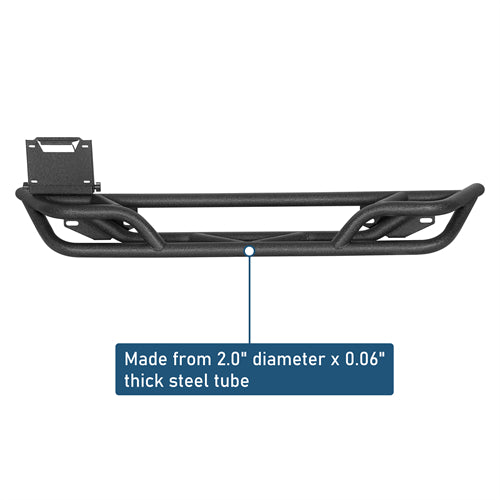 Tubular Rear Bumper For 1987-2006 Jeep Wrangler YJ TJ - Landshaker4x4