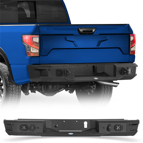 Aftermarket Rear Bumper For 2017-2024 Nissan Titan (Excluding Titan XD) - Landshaker4x4