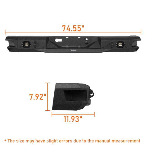 LandShaker Rear Bumper w/ LED Floodlights for 2018-2020 Ford F-150, Excluding Raptor lsg8251s 6