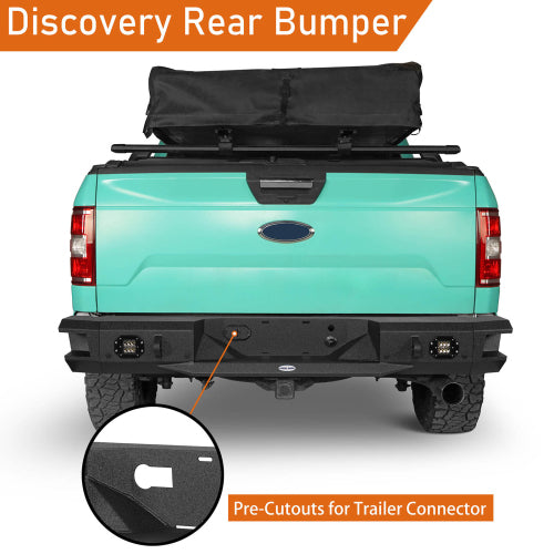 LandShaker Rear Bumper w/ LED Floodlights for 2018-2020 Ford F-150, Excluding Raptor lsg8251s 9