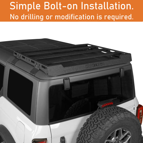 LandShaker Rear Half Roof Rack for 2021-2023 Ford Bronco 4-Door Hardtop lsg8905s 11
