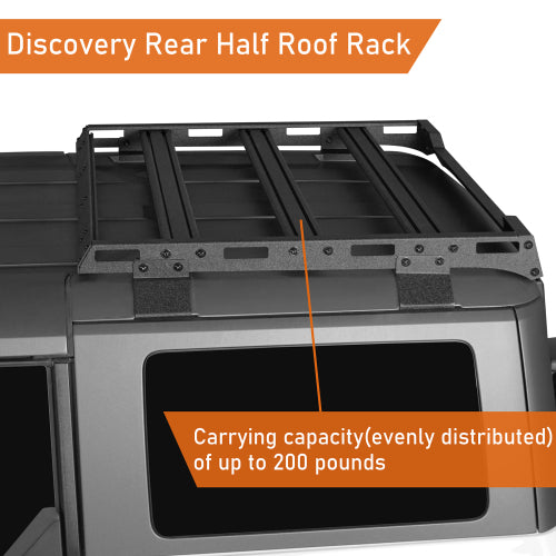 LandShaker Rear Half Roof Rack for 2021-2023 Ford Bronco 4-Door Hardtop lsg8905s 12