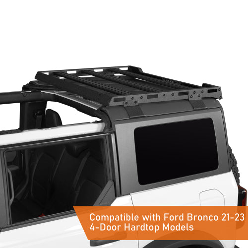 LandShaker Rear Half Roof Rack for 2021-2023 Ford Bronco 4-Door Hardtop lsg8905s 8