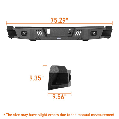 LandShaker Replacement Rear Bumper for 2015-2017 Ford F-150, Excluding Raptor lsg8283 6