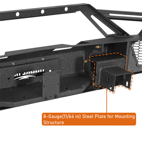 Road Trip Front Bumper w/ LED Spotlights For 2007-2013 Chevy Silverado 1500 2nd Generation - LandShaker-lsg9034-8